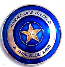 Awesome 1.5" Police Dept PD Challenge Coin "Blue Lives Matter"
