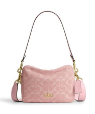 Coach Pink denim, Crossbody Bag, Detachable S...