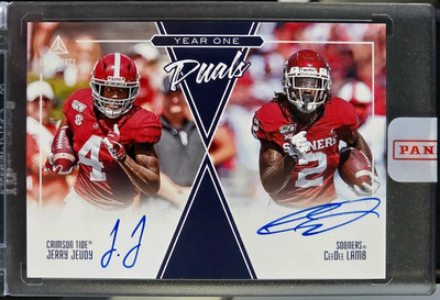   Ceedee Lamb & Jerry Jeudy Dual Auto RC 2020 Luminance Year One Encased MINT! 