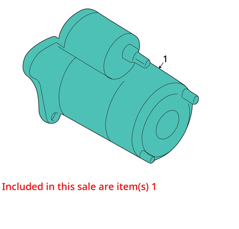 Starter Motor 4 Cylinder Fits 93-02 MAZDA 626 1640638 Foto 3 de 4