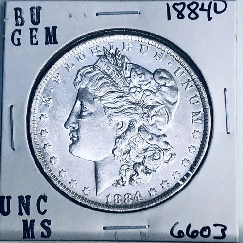 1884 O BU GEM MORGAN SILVER DOLLAR UNC MS+++ U.S. MINT RARE COIN 6603
