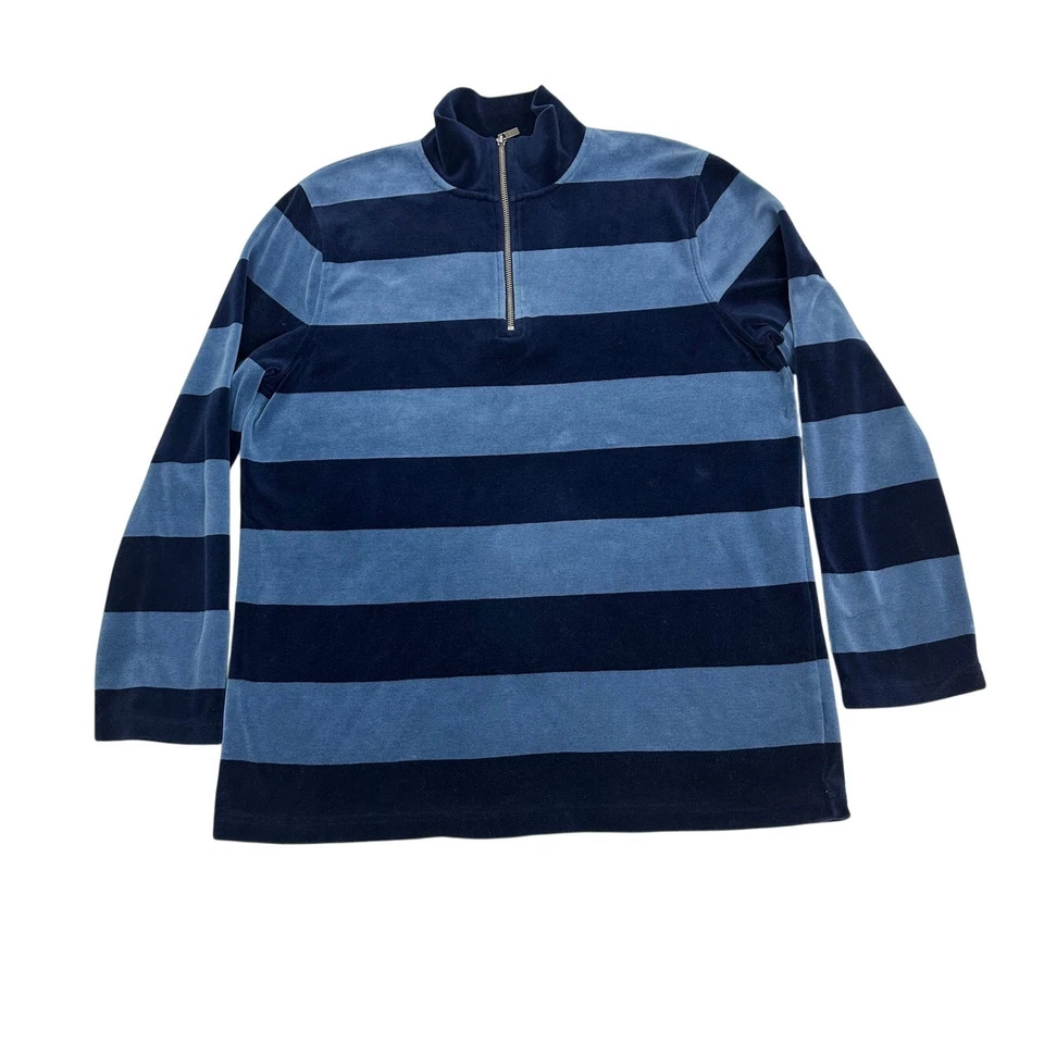 复古 Ralph Lauren 女式高级 Velore 1/4 拉链套衫毛衣 L 码 — 第 4/4 张图片