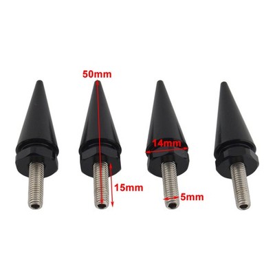 4 Stück schwarz Windscheibenbolzen Spike für Harley Touring Road Glide 1998-2025