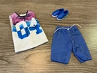 Vintage Mattel Barbie Ken Doll Clothes Shirt Shorts Shoes Set Lot