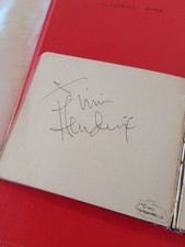 JIMI HENDRIX  + PETE TOWNSHEND Autographs Book Signed