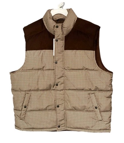 Veste Chemise Homme Goodfellow & Co – Matelassée, Marron, Taille L, Légère, Neuve