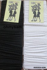 CLOSEOUT 1 1 NEW SOLID COLOR LEG WARMERS KNEE HIGH BLACK WHITE