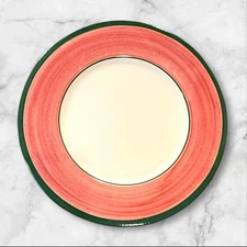 Present Tense Handpainted in Italy Dinner Plates | Set of 4 | Excellent Conditio