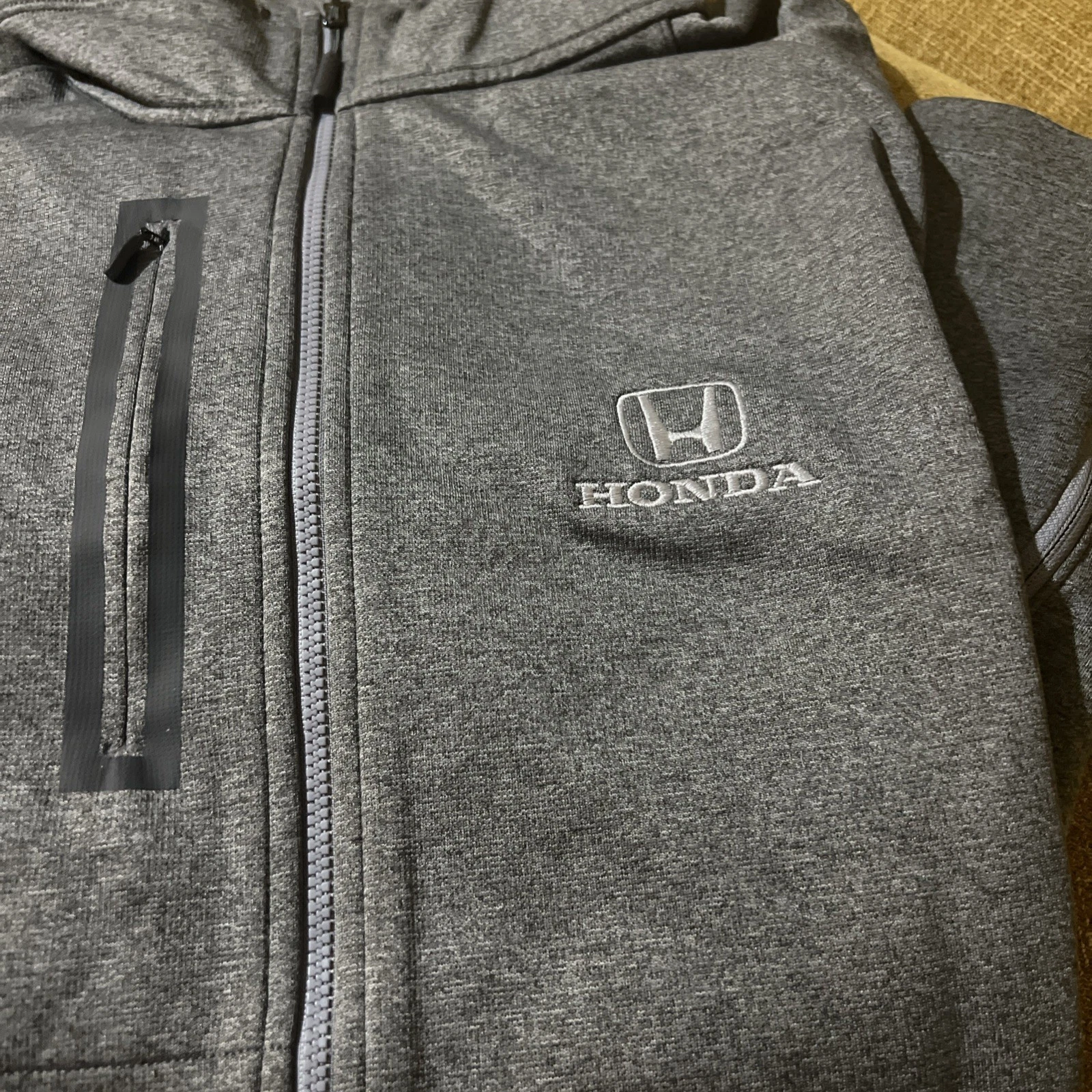 Honda Dealership Shirt North Face Fleece Mens 2XL Full Zip Pockets Free π Flaw - product detail image 1