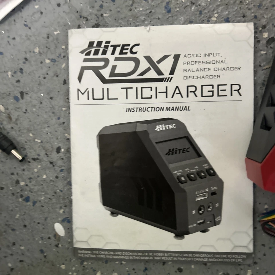 Hi-Tec RDX1 AC/DC Battery Charger/Discharger HiTEC * Tested And Works - Image 3 of 4