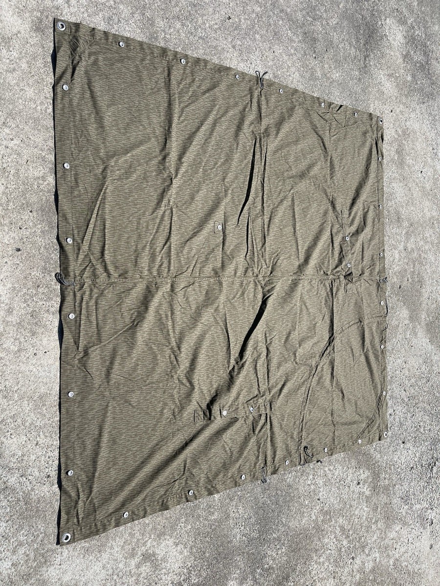 East German Army NVA Strichtarn Rain Drop Camo Shelter Half/ Tent Half/  Poncho | eBay