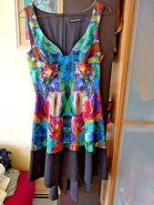 Black Halo dress pink green black 4     prom holiday party cruise