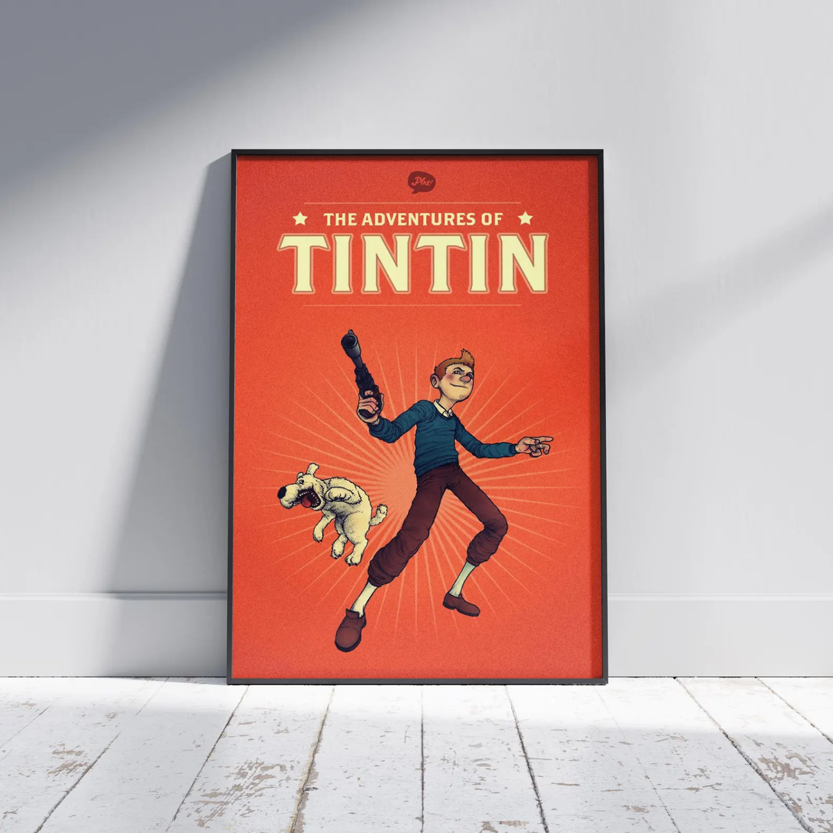 The Adventures of Tintin Poster Kids Wall Art Hergé Print | eBay