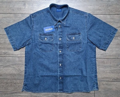 Hugo Boss Ekyno Kurzes Jeans Hemd Overshirt ( Etwas Robuster) XL ( Eher 3XL)... - Bild 1 von 3