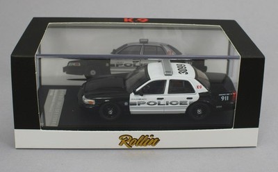 1:64 *ROLLIN DIECAST* Miami Beach K9 FORD CROWN VICTORIA Police
