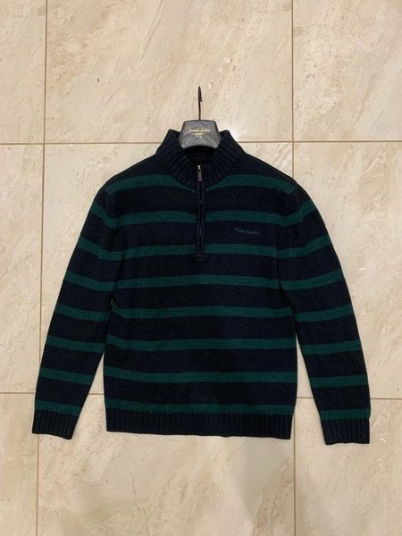 Men Pierre Cardin Sweater Black Green 38 / M / 46