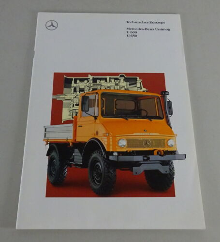 Prospekt / Technisches Konzept Mercedes-Benz Unimog Baureihe U 407 Stand 10/1989