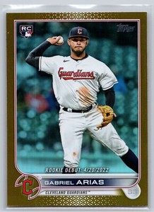 2022 Topps Update #US321 Gabriel Arias Gold Foil