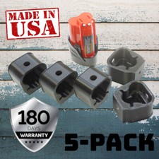 5x Locking Milwaukee M12 Battery Holder Slide-in Wall Mount Cover M-12 Black