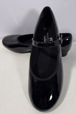 Girl  s ABT Black Patent Mary Jane Tap Shoes Size 13.5 WORN ONCE 