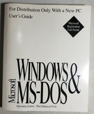 Vintage Microsoft Windows v3.1 and MS-DOS User's Guide 1993 Manual Softcover
