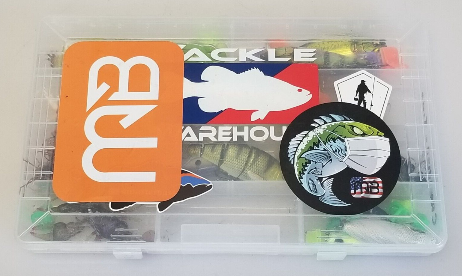 Fishing Lure Lot in Tackle Box, Frogs, Crawfish, Poppers, Swim Baits, Crankbaits - Image 6