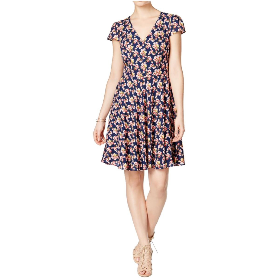 betsey johnson blue floral dress Ditsy 12 Garden Party Bloomcore Twee Feminine Delicate florals dance across