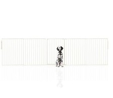 Bettacare Extra Tall Dog Barrier, Multi Panel, Up To 370cm, White, 105cm Tall