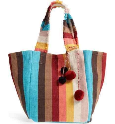 Muche-et-Muchette Jute Embroidered Backpack multicolor Muche-et-Muchette Handbags & Bags for Women for sale | eBay main image 3