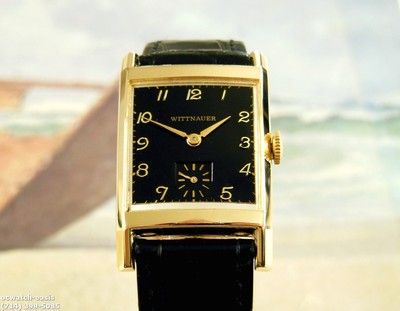 Wittnauer & Co ウィットナー 1950's スクエア型10KGF