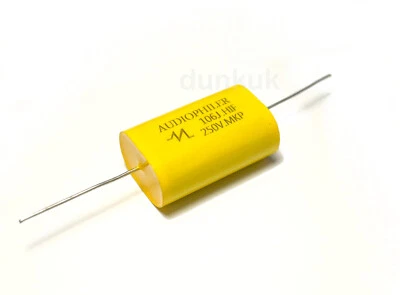 GENERIC 1x 10uF 5% Metallised Polypropylene Film Capacitor 250V HiFi Audio Axial Speaker