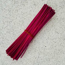 Pink Reed Diffuser Sticks Pink Organic Bamboo Sticks 25cm x 3mm (Pack of 20)