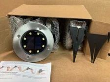 5-Lumen 2-Watt Sliver Solar LED Outdoor Path Light (5000 K)