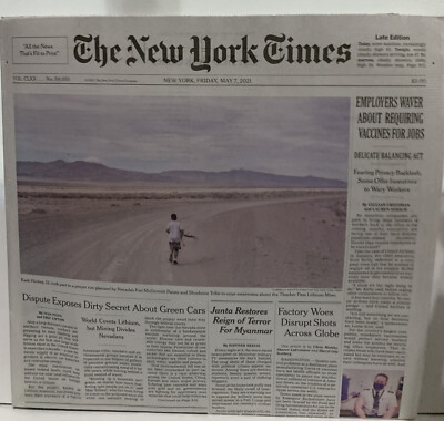 The New York Times May 7, 2021 Newspaper F.C.D. DROPS TRUMP CASE 