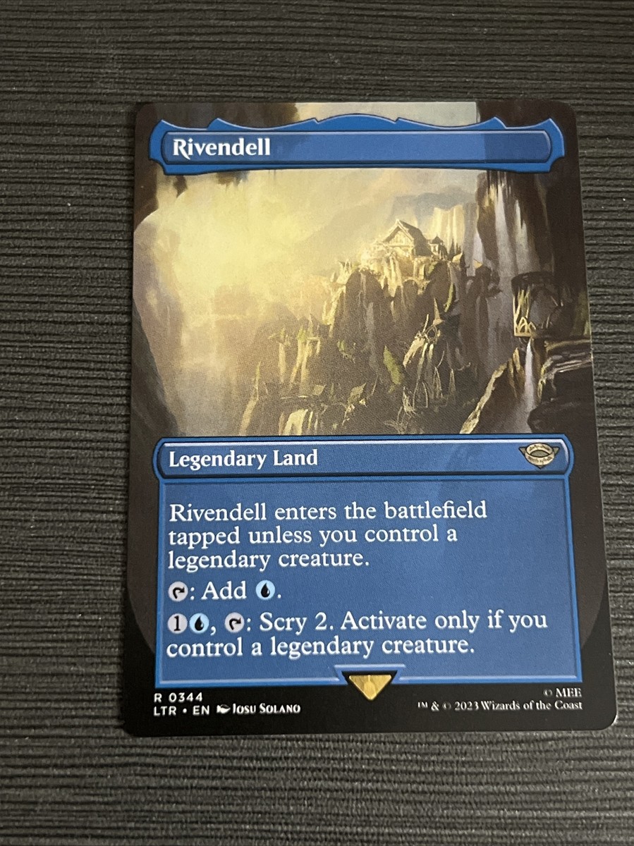 Rivendell MAGIC THE GATHERING MTG Lord of the Rings 344 Extended Art Card