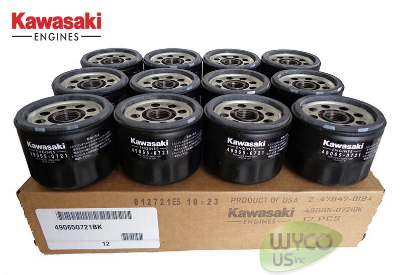 *NOT AFTERMARKET* 12 KAWASAKI OIL FILTERS FOR FR600,FR651V,FR691V