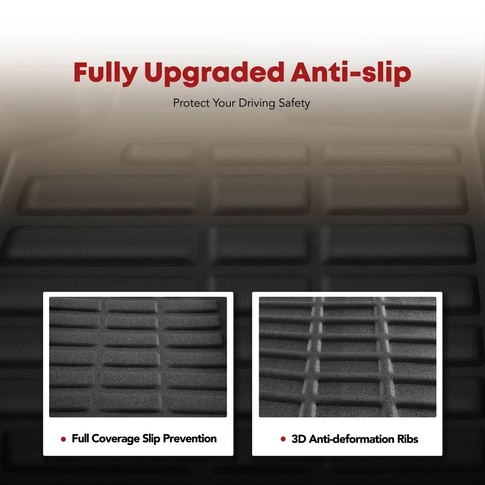 3x Alfombrillas negras delanteras y traseras para Audi A7 Quattro 2012-2018 A7 RS7 S7 Foto 4 de 4