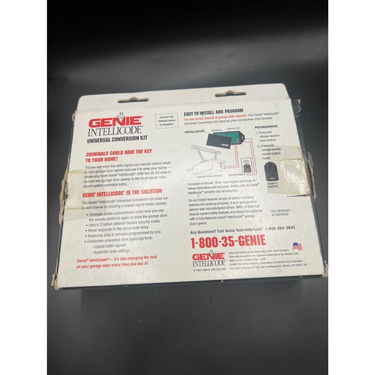 Genie Intellicode Universal Conversion Kit Work With All Brands Of