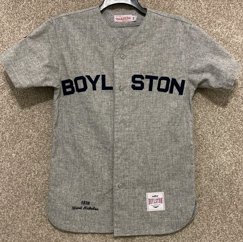 Boylston Trading Co. x Mitchell & Ness Wolle Baseball Trikot Herren Größe 40 M USA
