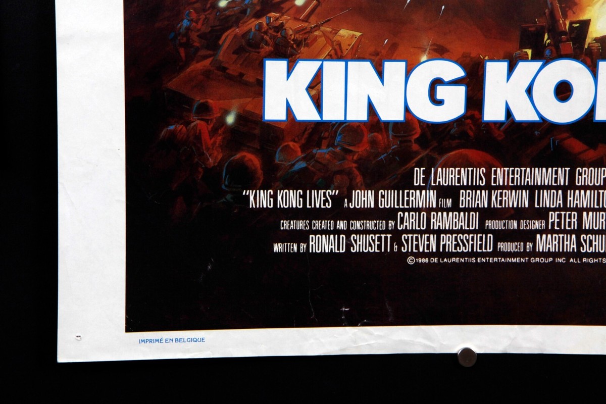 King Kong II - Original Belgian Movie Poster - 1986 - Action