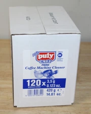 Puly Cafe Plus Powder Coffee Machine Cleaner 120 Single Dose x 3.5g Per Dose