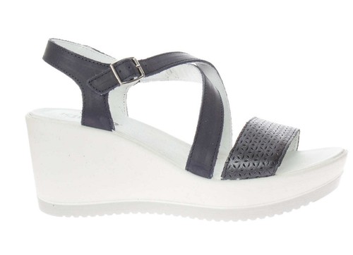 IGI\u0026CO SANDALI IN PELLE PLATINO E CAMOSCIO CUOIO