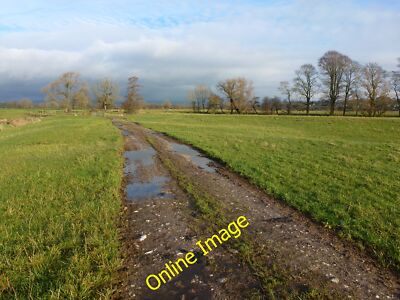 Foto 12x8 Spur durch Felder an der Lune Arkholme c2012