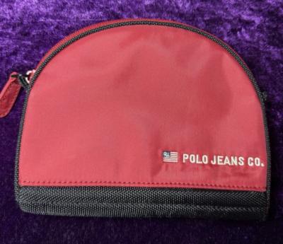 Polo Ralph Lauren Pouch Red US Flag Cosmetic Bag Travel Dopp Kit 