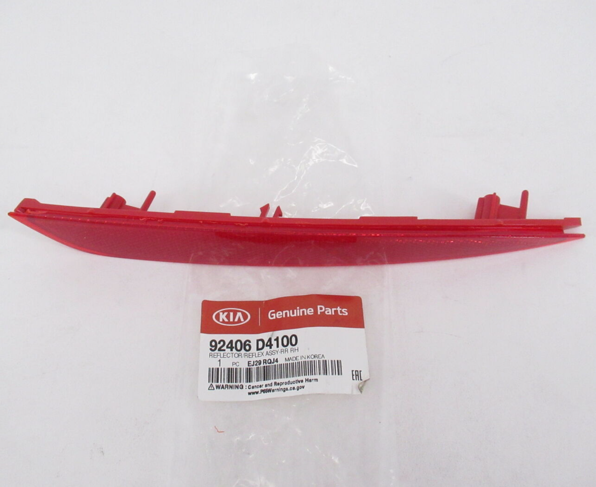 Genuine OEM Kia 92406 D4100 Passenger Rear Bumper Reflector Trim