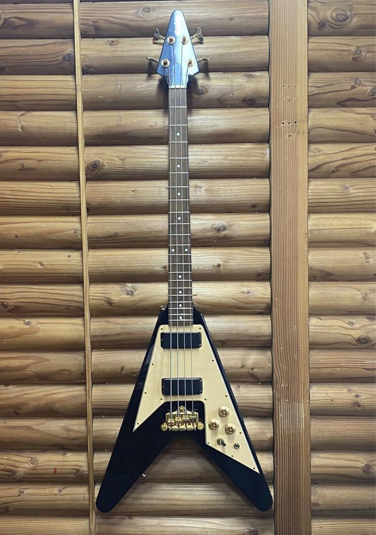 Epiphone Limited Edition Korina Flying-V Electric Bass Guitar From Japan