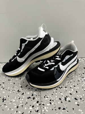 Nike x Sacai VaporWaffle Shoes Black White CV1363-001 Men's Size 8
