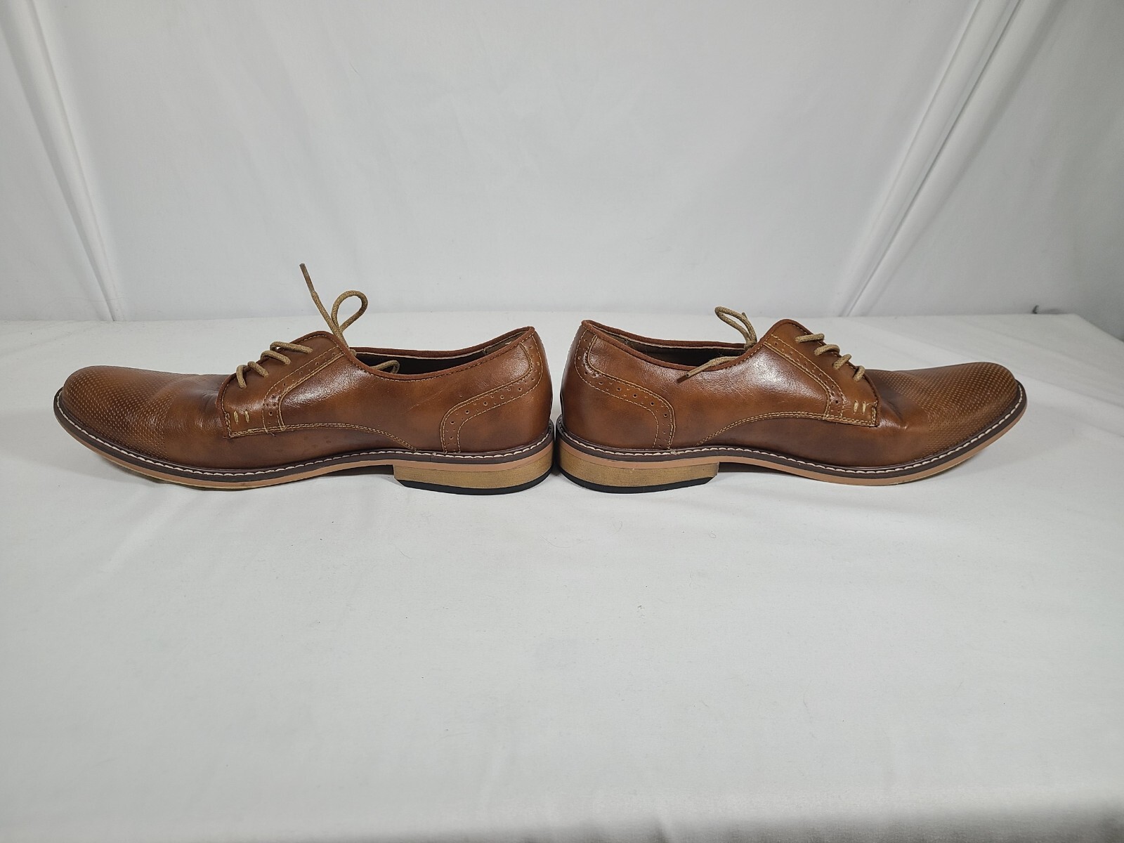 Steve Madden Men's Dress Shoes Brown Leather Lace Up … Gem