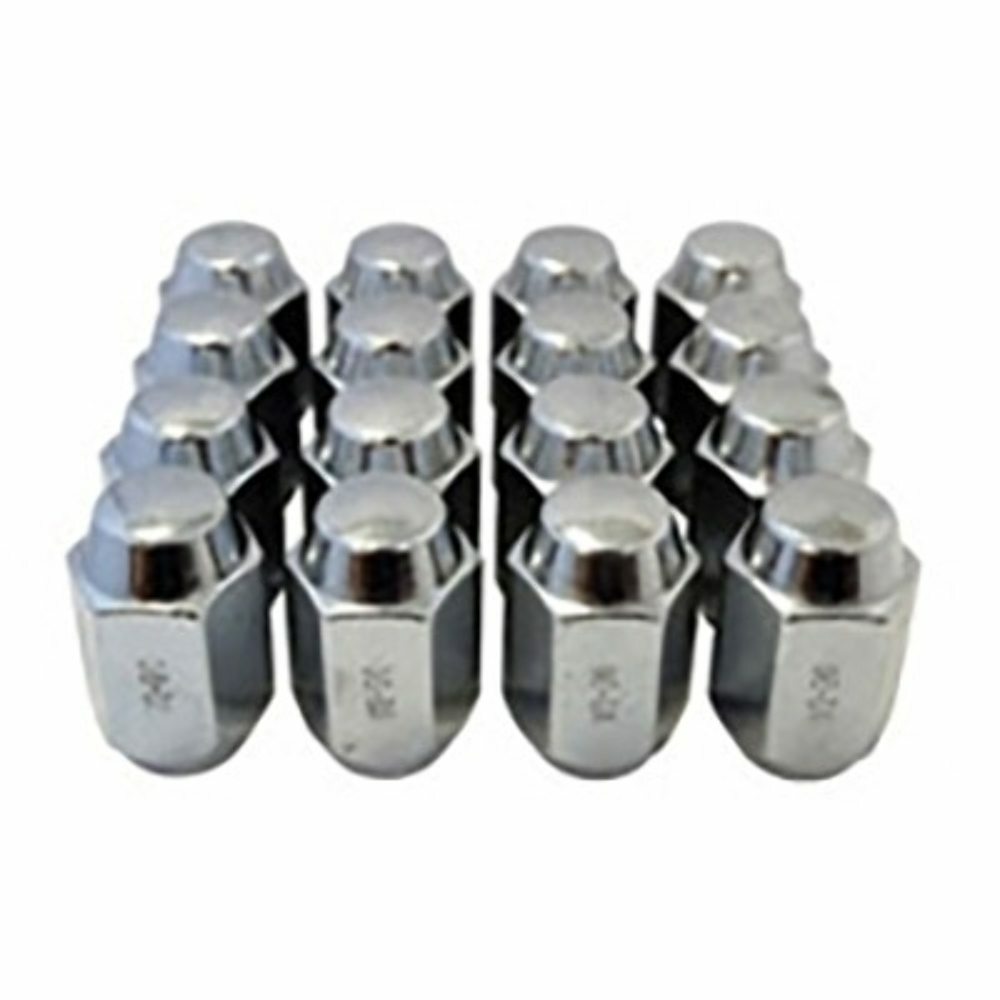 16 Pack of Chrome Lug Nuts Standard 1/220 Size for Club Car & EZGO
