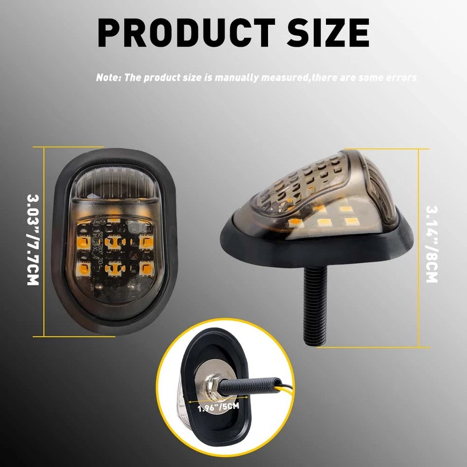 Fit For Honda Grom MSX125 LED Turn Signals Light Shift Lights Blinker Indicator - Imagem 3 de 4